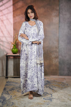 Printed Floral Abaya