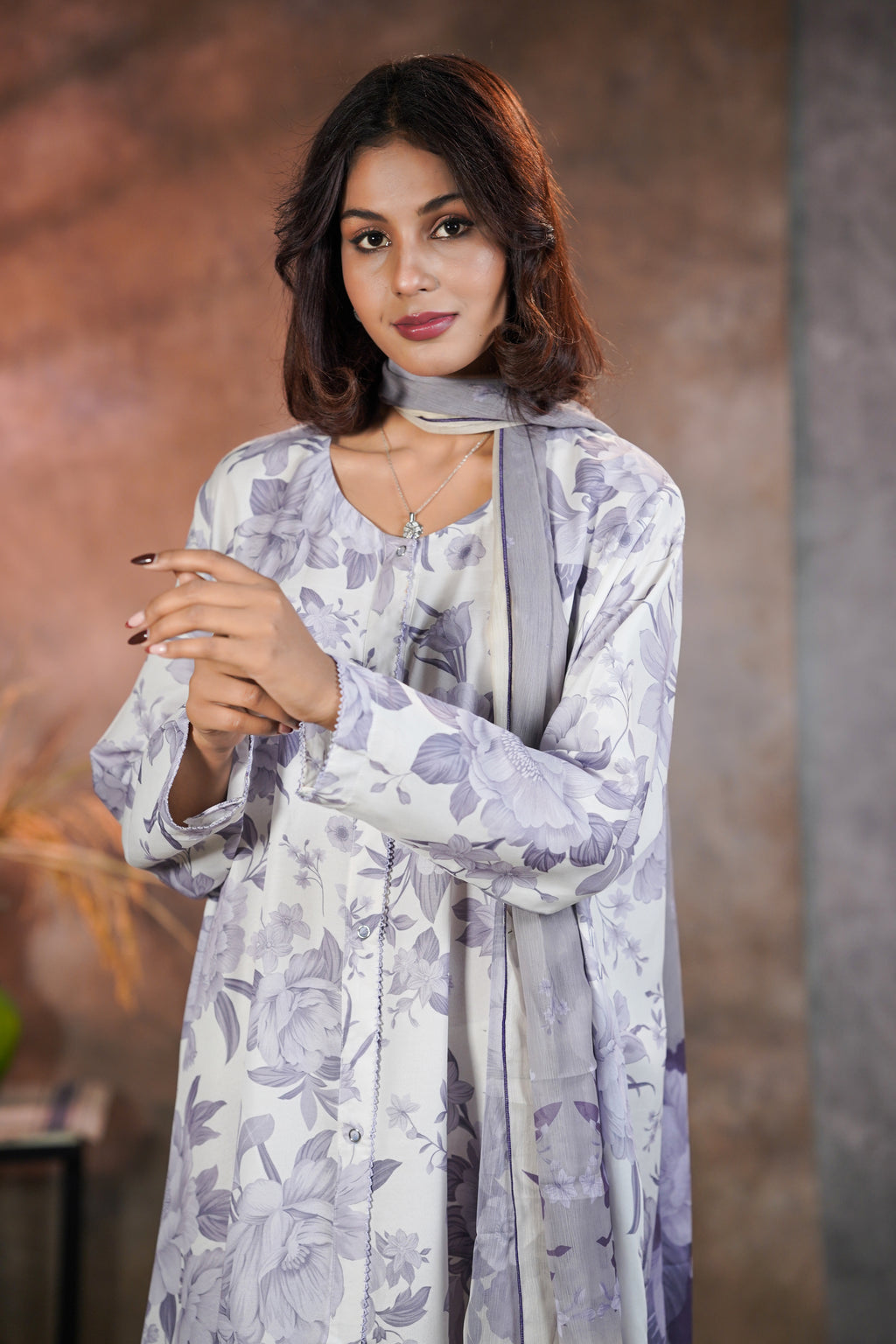 Printed Floral Abaya