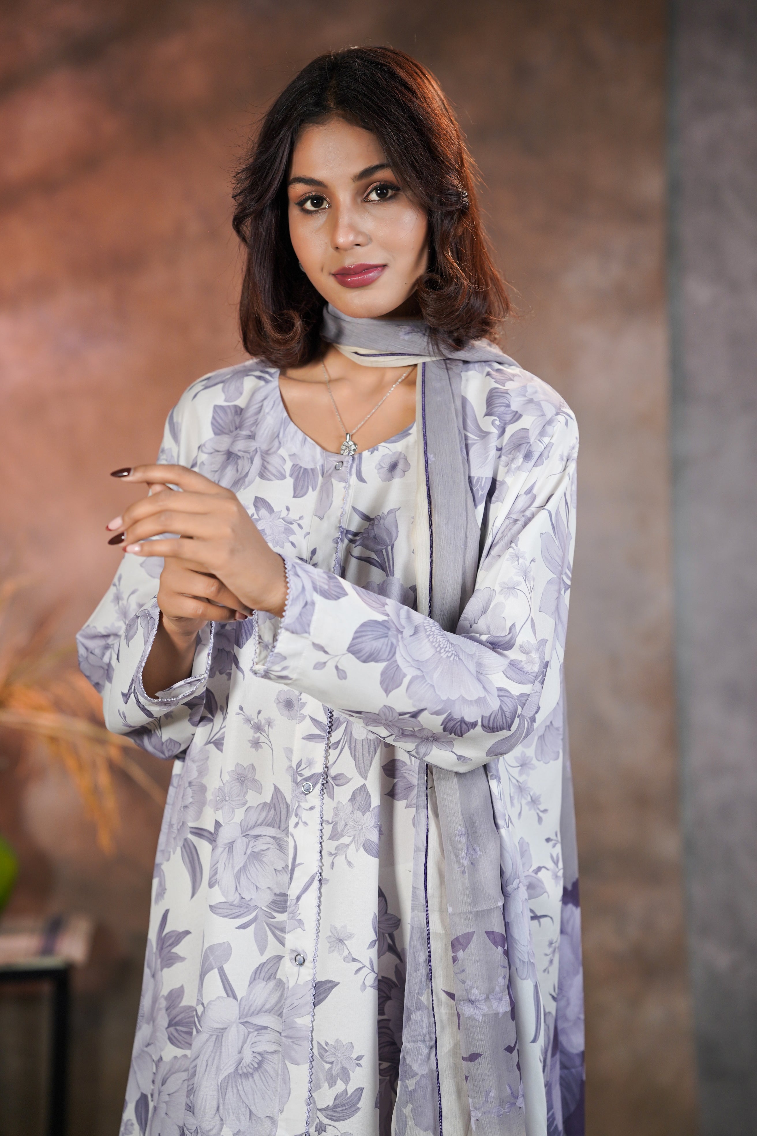 Printed Floral Abaya